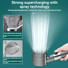 Wall-Mounted Rain Shower With 5 Filters - High-Pressure Design & Elegant Painted Surface For Modern Bathrooms (Option: 9packagingsetincluding5filter)